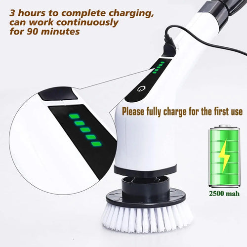 Electric Spin Scrubber – Cordless Cleaning Brush